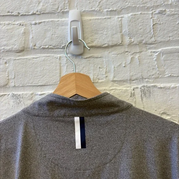 Rhoback‎ || Performance Q-Zip Pullover Quarter Zip 1/4 Boars Head Gray Large - Picture 5 of 8